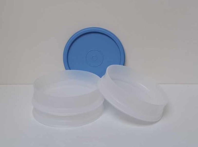 Tupperware™ « Igloo Empilable ronde » blanc et bleu, Envoi, Neuf, Bleu, Boîte