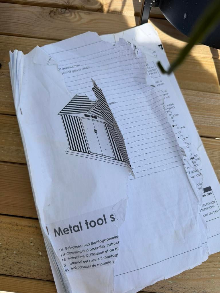 Metalen gereedschapschuur, Ophalen, Zo goed als nieuw, Schuur