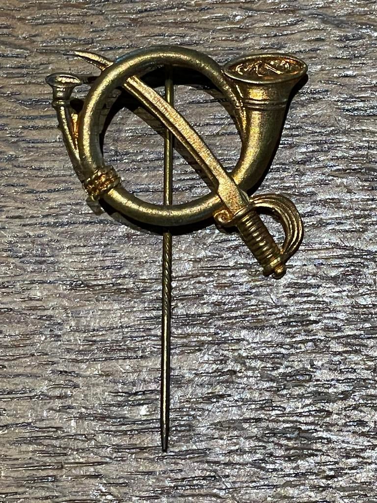 Oude Broche jagers te paard, Verzenden, Landmacht, Embleem of Badge