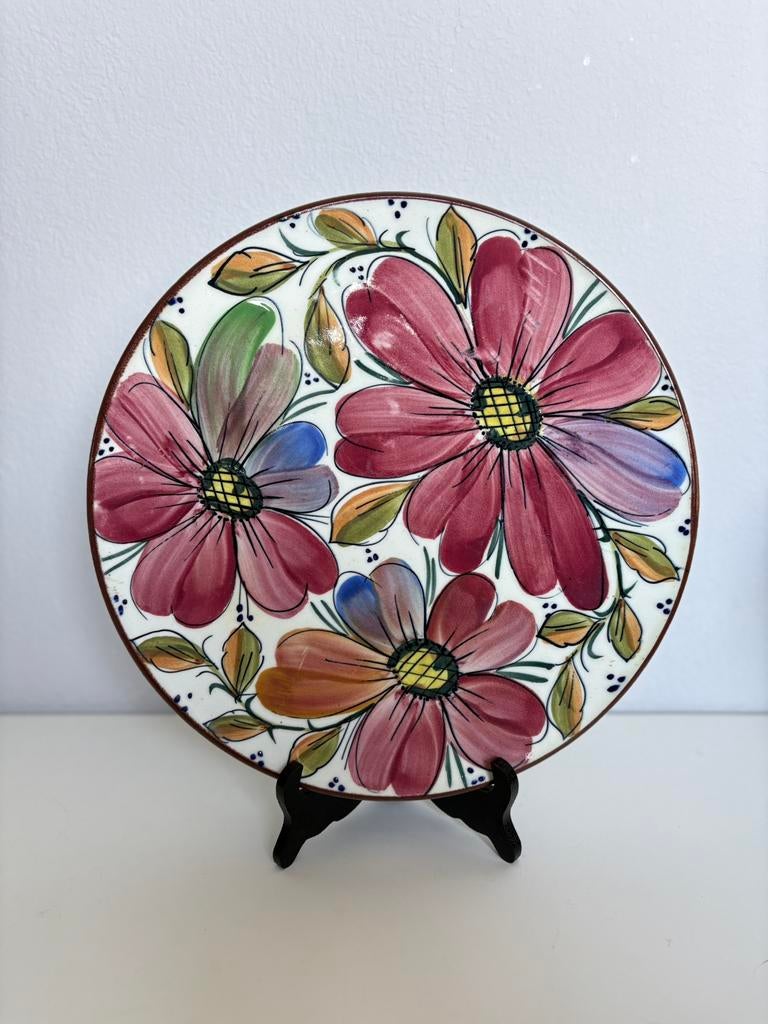 assiette murale en céramique espagnole peinte à la main Emma, Enlèvement
