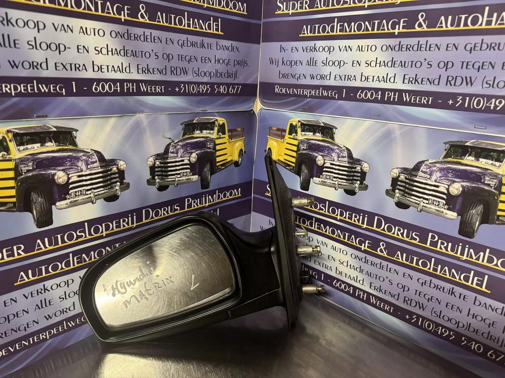 Hyundai matrix spiegel links, Auto-onderdelen, Info@fabrikant.eu, Fabrikantstraat 1
1000 AA  Amsterdam, NL, Hyundai, Fabrikant BV