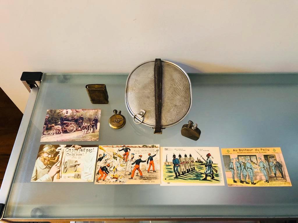 Travail de poilus ; Art des tranchée 14-18......., Collections, Objets militaires | Général, Autres, Enlèvement