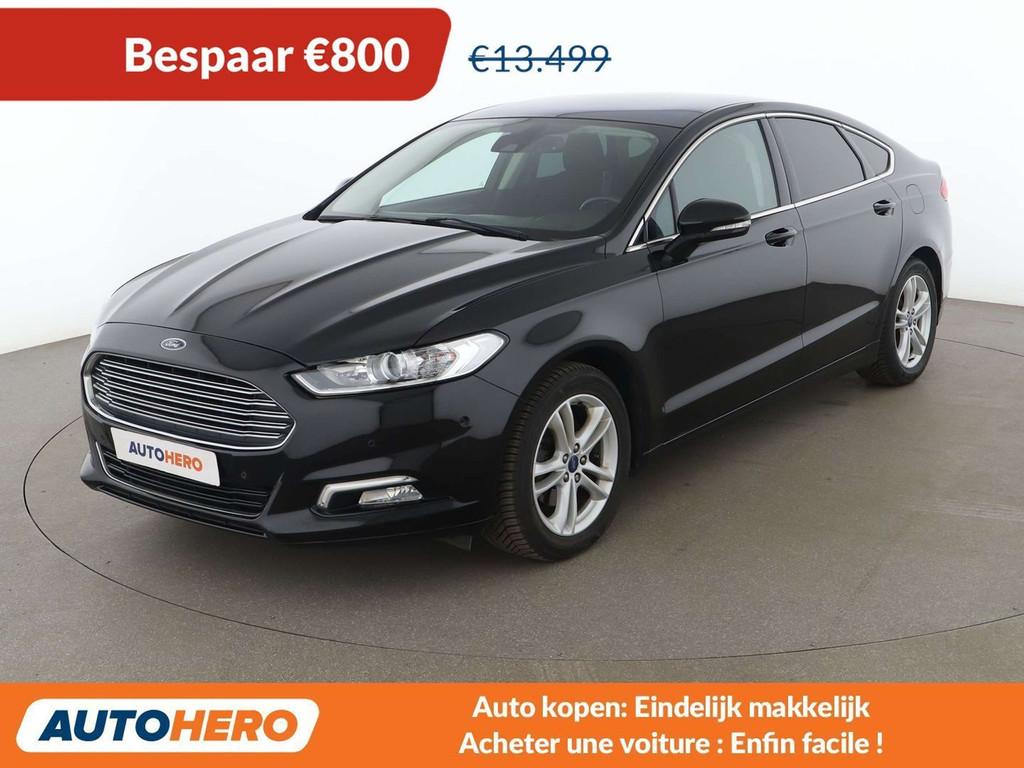 Ford Mondeo 2.0 TDCi Titanium (bj 2017, automaat), Auto's, Stof, Mondeo, Zwart, Electronic Stability Program (ESP)