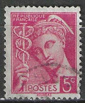 Frankrijk 1936/1941 - Yvert 406 - Type Mercure - 5 c. (ST), Verzenden, Gestempeld