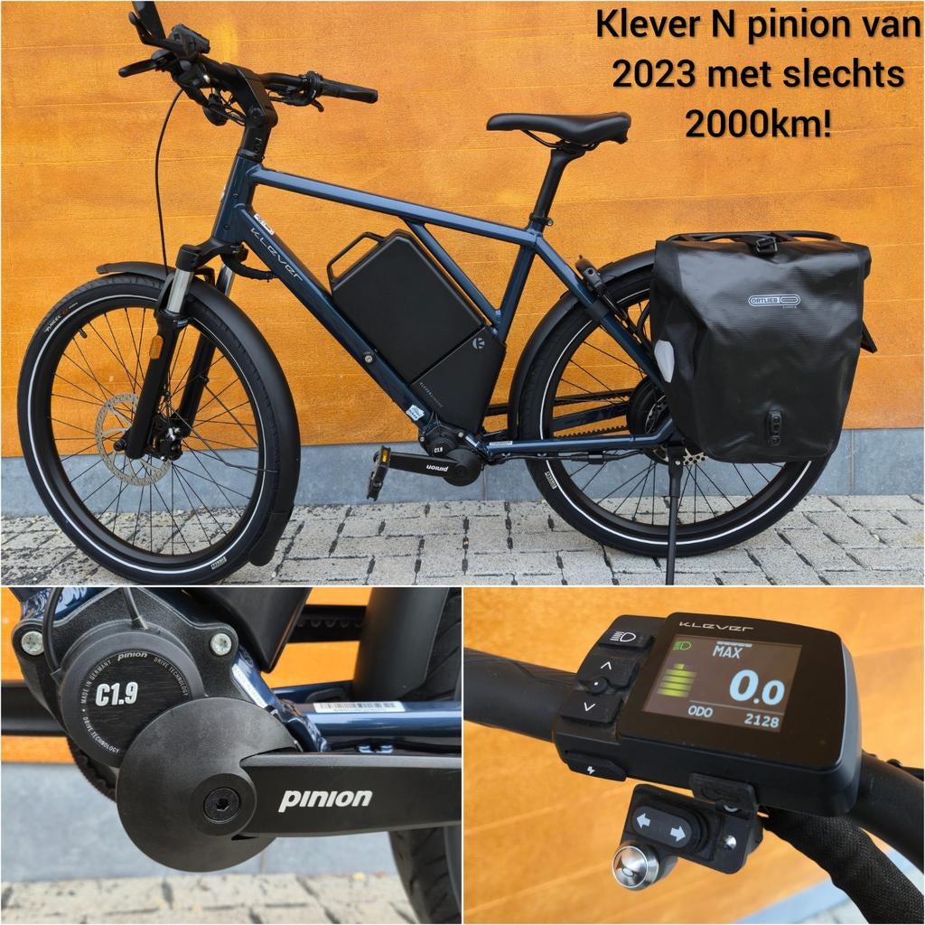 Klever N Pinion M 1200Wh Magic Blue 2023 speedpedelec, Fietsen en Brommers, 47 tot 51 cm, Ophalen, Zo goed als nieuw, 50 km per accu of meer