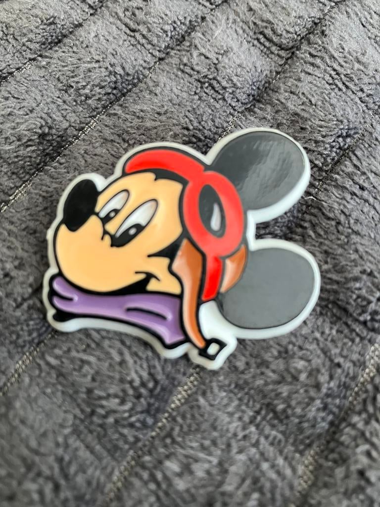 Vintage 1970 plastic button brabo mickey mouse disney, Verzamelen, Ophalen of Verzenden, Mickey Mouse, Zo goed als nieuw