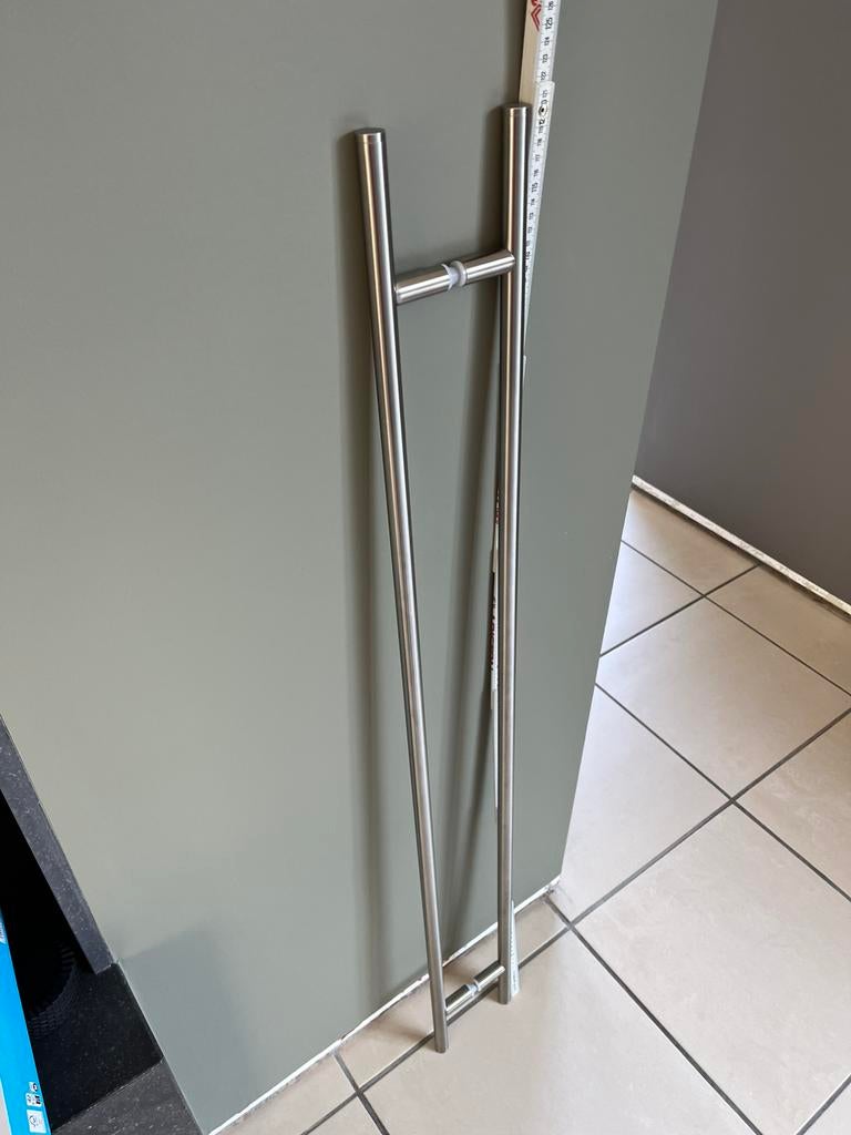 inox design deurgreep, Ophalen, Gebruikt