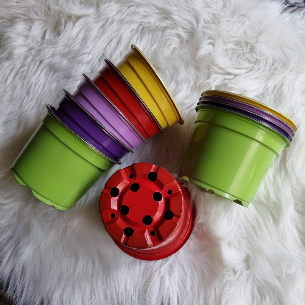 Kweekpotten/bloempotten - ø 13 cm - set (10 stuks) - nieuw!, Kunststof, Rond, Nieuw, Ophalen of Verzenden