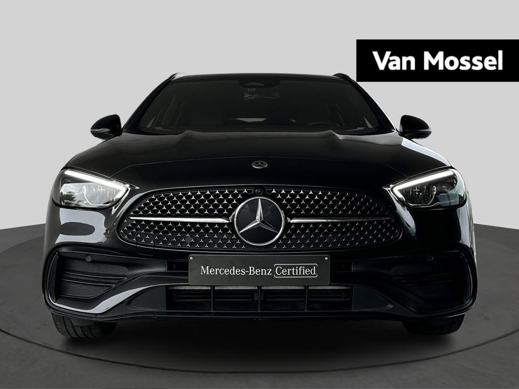 Mercedes-Benz C-klasse 300 e AMG Line Estate + NIGHTPAKKET +, Auto's, Mercedes-Benz, Automaat, Zwart, Bedrijf, 5 deurs