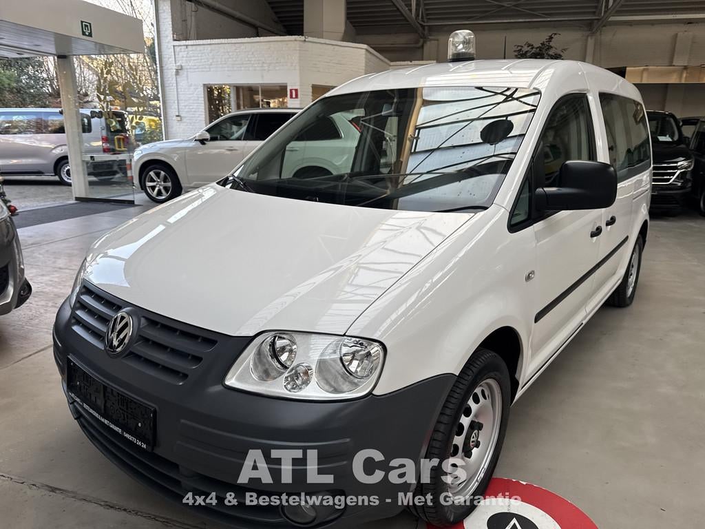 Volkswagen Caddy 2.0TDI | 7 Zitplaatsen | Ex Overheid | 1e E, Auto's, Voorwielaandrijving, Gebruikt, Overige modellen, 4 cilinders