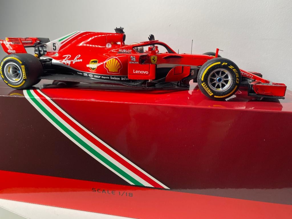 F1   FERRARI   1/18   S. VETTEL   BBR, Hobby & Loisirs créatifs, Voitures miniatures | 1:18, Enlèvement ou Envoi