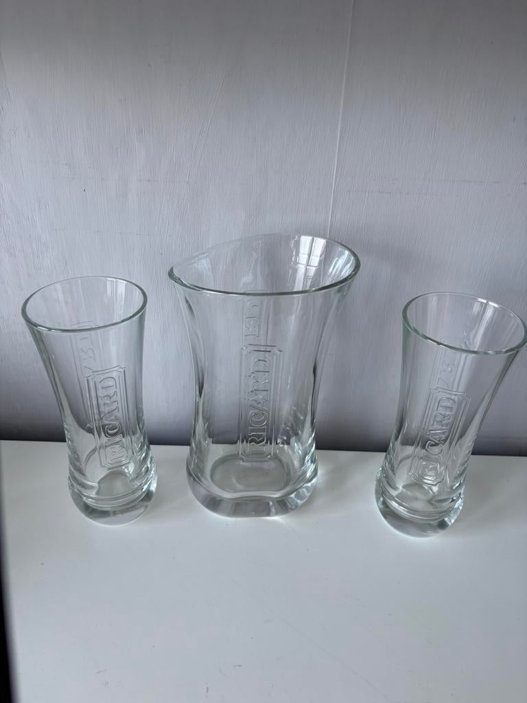 3 RICARD-kannen, Verzamelen, Glas en Drinkglazen, Ophalen of Verzenden, Zo goed als nieuw