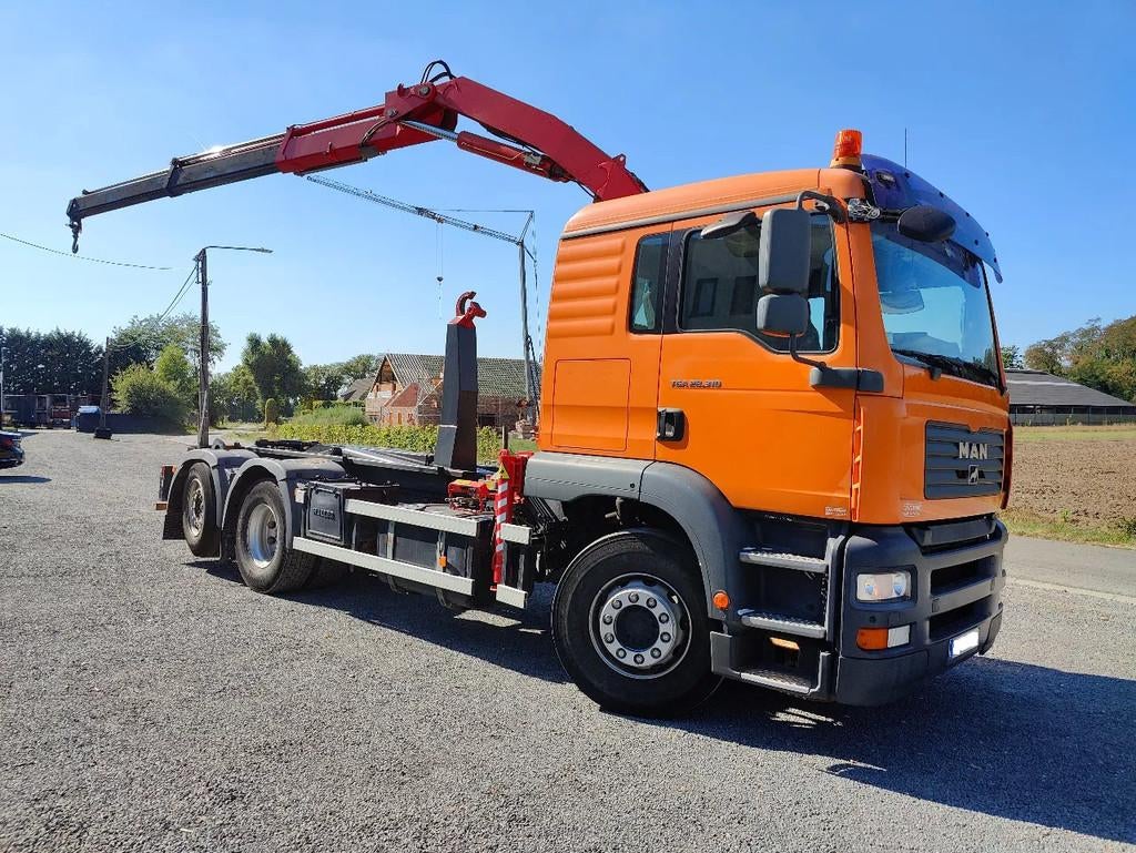 MAN TGA 28.310 Container / Fassi F130 (bj 2006), Auto's, Vrachtwagens, Bedrijf, Te koop, MAN, Diesel, Euro 3, Automaat, Overige kleuren