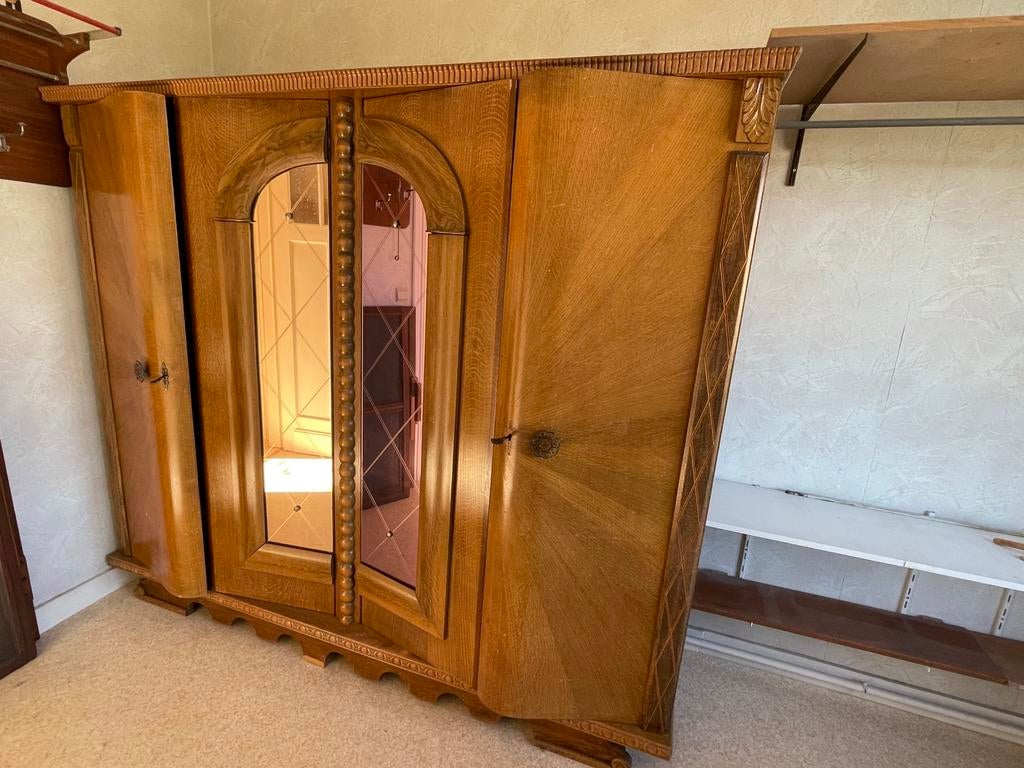 Houten kleerkast, Huis en Inrichting, Kasten | Kleerkasten, Ophalen, Gebruikt