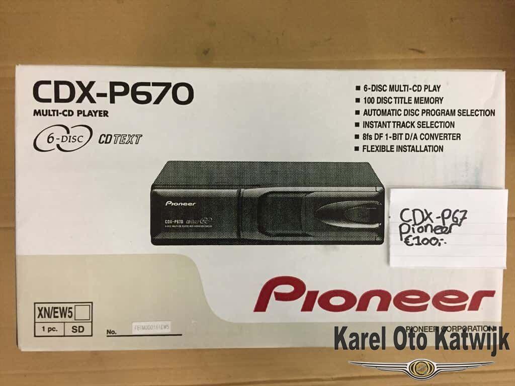 Pioneer CDX-P670 Multi-Cd player, Autos : Divers, Autoradios, Enlèvement ou Envoi