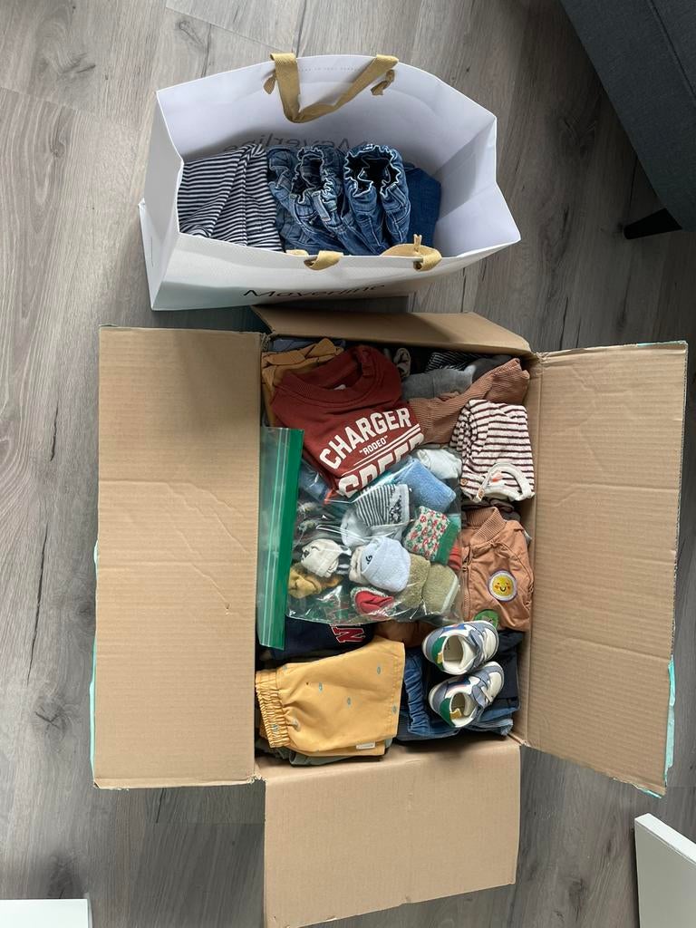 Jongenskleren maatje 74, Kinderen en Baby's, Ophalen, Gebruikt, Maat 74