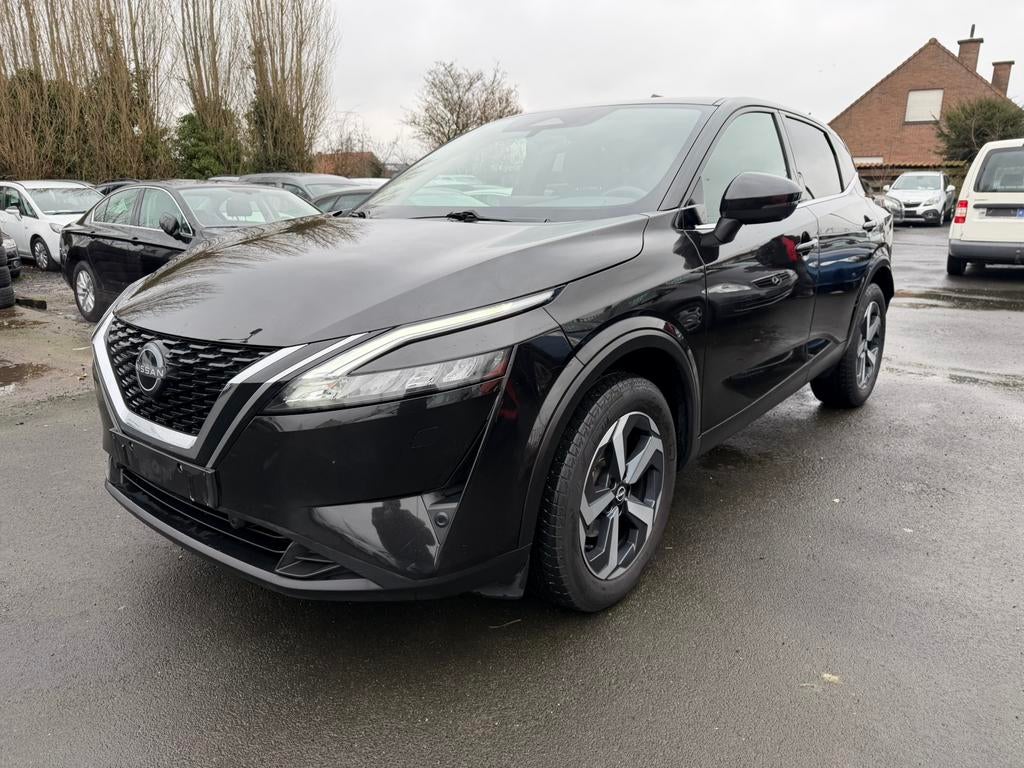 NISSAN QASHQAI 1.3 BENZINE/Electric Eu6d, Automaat, 4 cilinders, Leder en Stof, Zwart