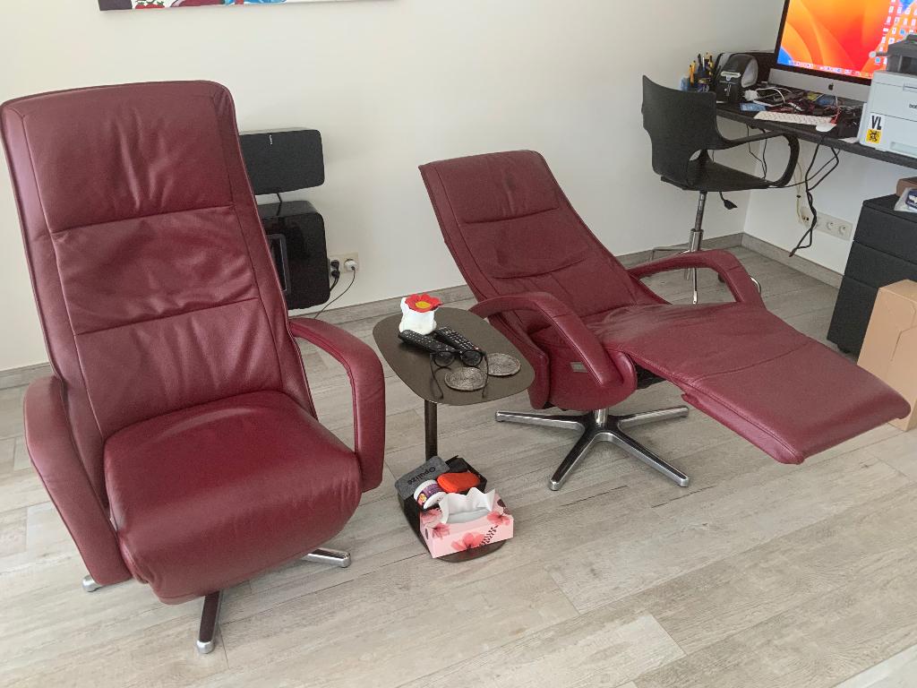 relax zetels, Huis en Inrichting, Ophalen, Eenpersoons, Minder dan 75 cm, Leer