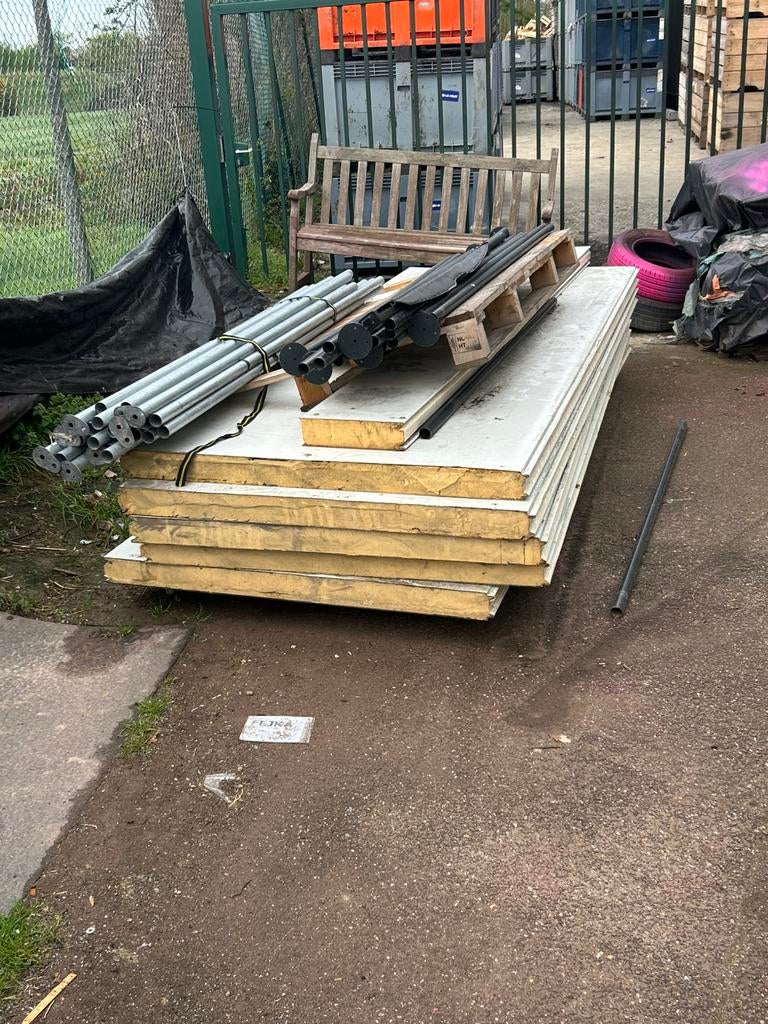 Sandwichpanelen te koop, Ophalen, Gebruikt