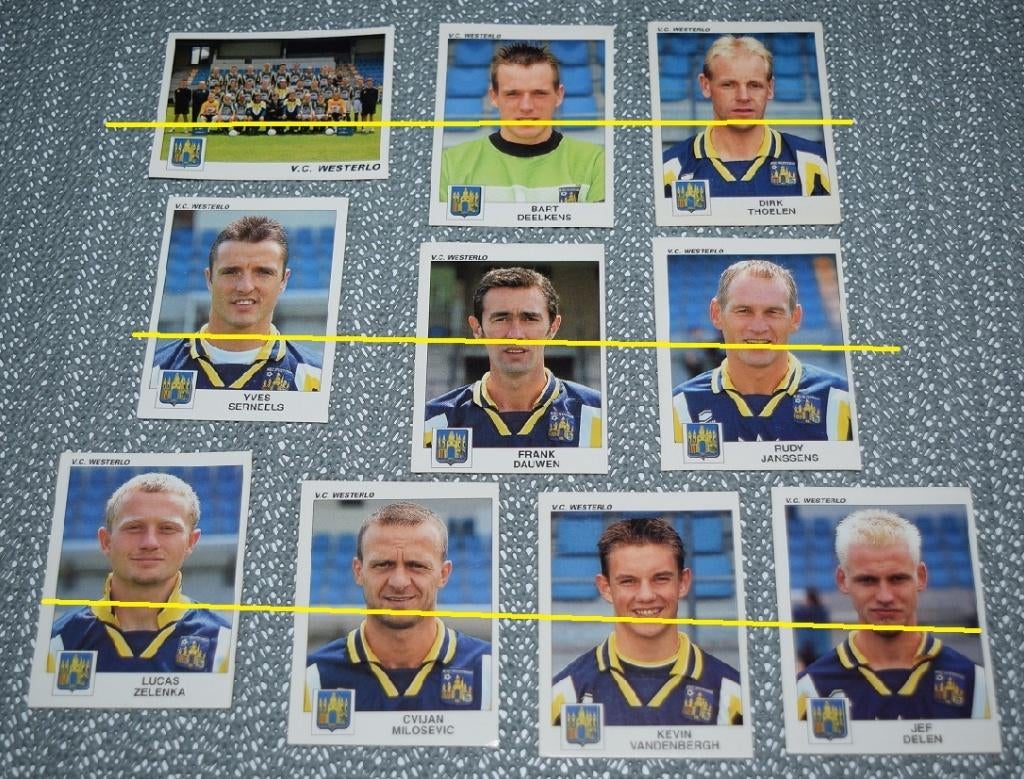 Panini Football 2001/V.C. Westerlo/10 autocollants, Enlèvement ou Envoi, Comme neuf, Affiche, Image ou Autocollant