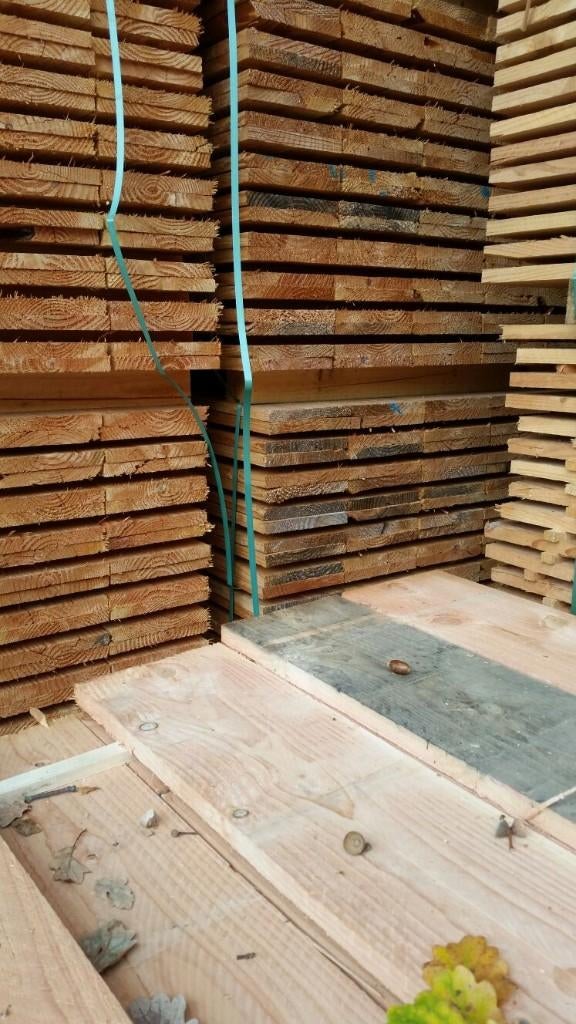 Douglas Planken - Bezorgd of Afhalen, Bricolage & Construction, Bois & Planches, Neuf, Planche, Autres essences de bois, 300 cm ou plus