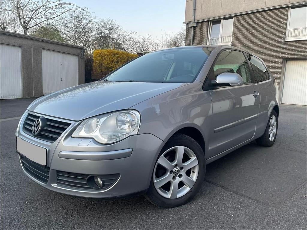 POLO 1.2 PETROL UNITED 2009 151.000 KM KLAAR VOOR LICENTIE, Auto's, Voorwielaandrijving, Stof, Zwart, 1095 kg