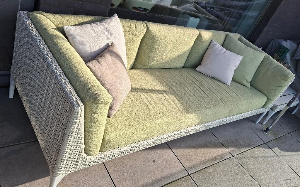 Tuinzetel met armleuningen + waterdichte hoes, Jardin & Terrasse, Ensembles de jardin, Comme neuf, Synthétique, Sets de jardin