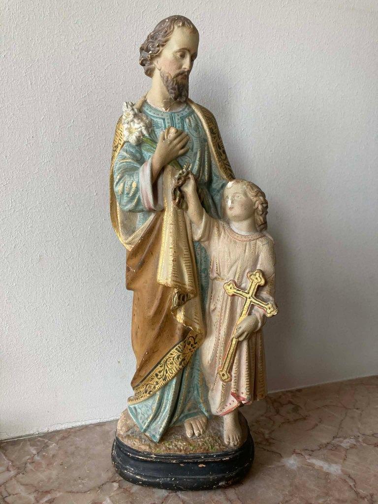 Beeld Heilige Jozef (34 cm), Antiek en Kunst, Ophalen of Verzenden