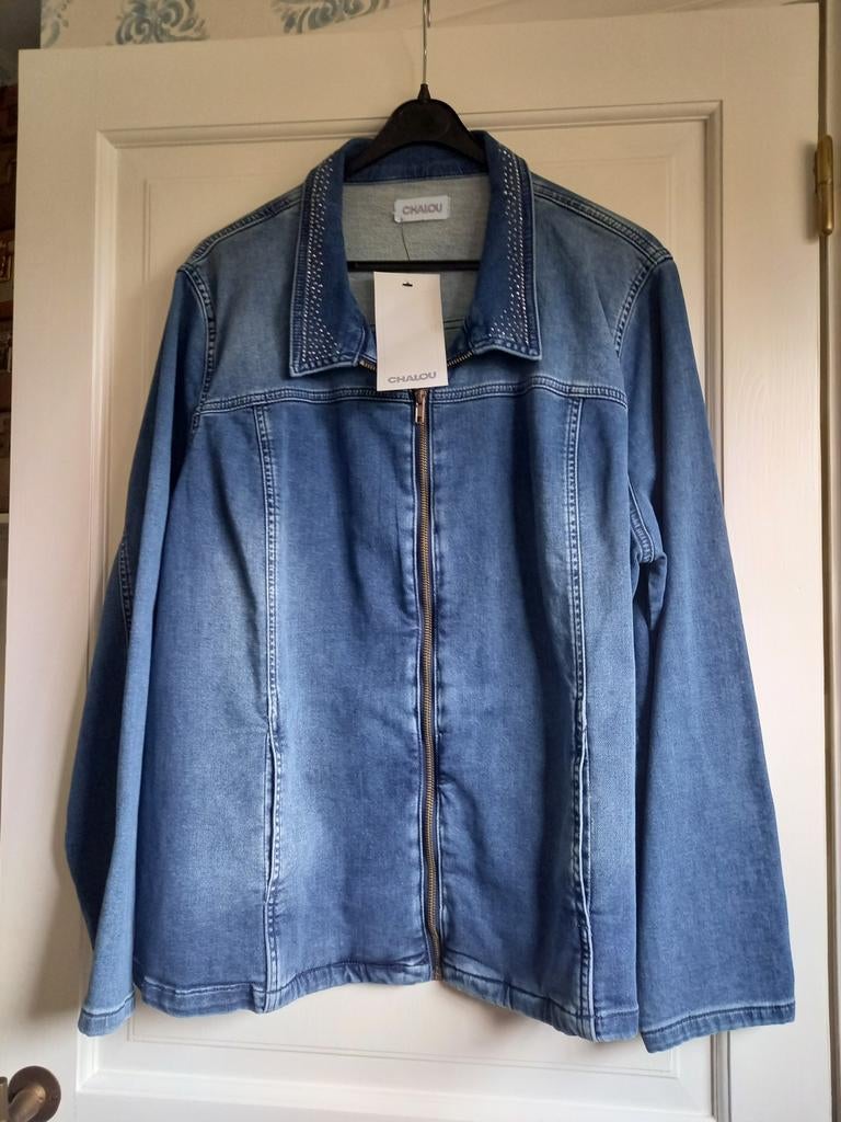 Nieuwe jeansvest Chalou MT56, Kleding | Dames, Ophalen of Verzenden