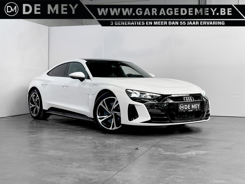 Audi E-tron GT E-Tron GT 93.4 kWh 60 Quattro, Auto's, Audi, Automaat, Lederen bekleding, Wit, Overige carrosserie
