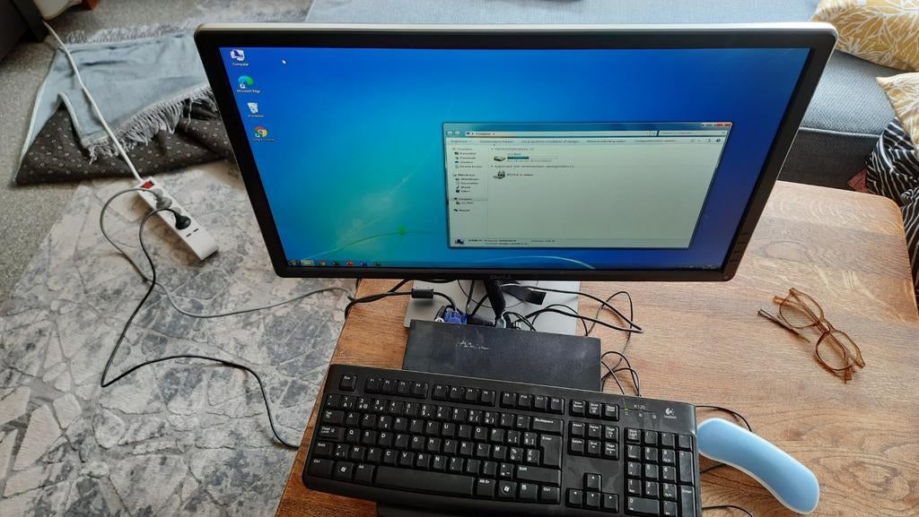 Ordinateur de bureau HP à vendre complet, Enlèvement ou Envoi, 4 GB, Avec moniteur, HDD