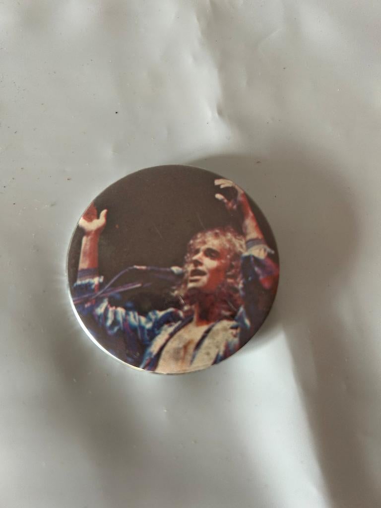 Épinglette des années 70 Peter Frampton, Collections, Enlèvement ou Envoi, Comme neuf