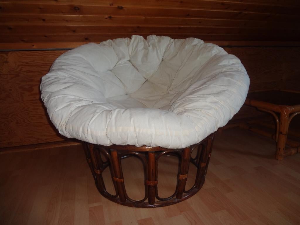 Fauteuil Papasan, Enlèvement, Utilisé, Osier ou Rotin