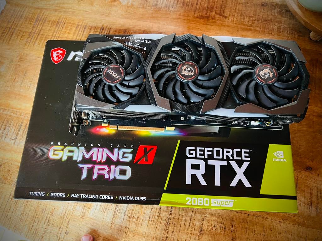 MSI Gforce RTX 2080 Super Gaming X Trio, Computers en Software, Videokaarten, Ophalen of Verzenden, Zo goed als nieuw