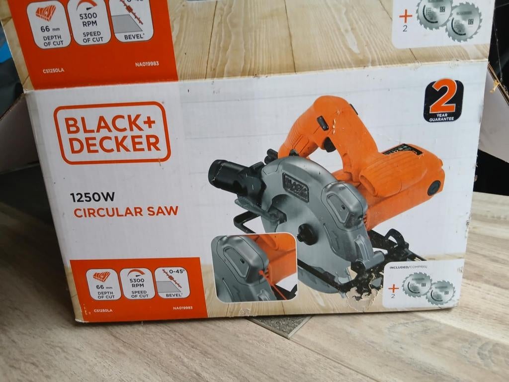 Black &  decker cirkelzaag, Ophalen