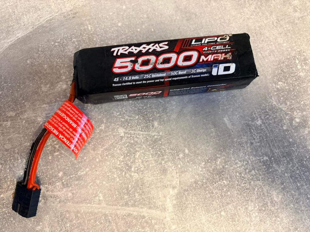Traxxas 4s ID-Lipo 5000mAh in topstaat!, Ophalen of Verzenden, Zo goed als nieuw