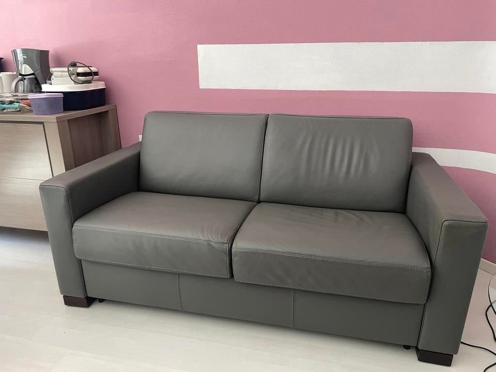 Zetel(bed) van Calia Italia (Deba), Maison & Meubles, Enlèvement, Comme neuf, Cuir