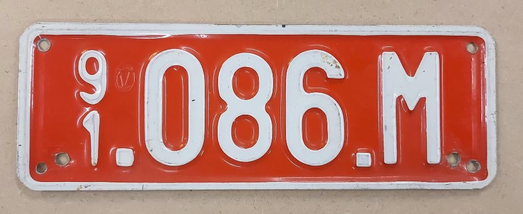 Rare plaque transit pour moto, Enlèvement ou Envoi, Utilisé