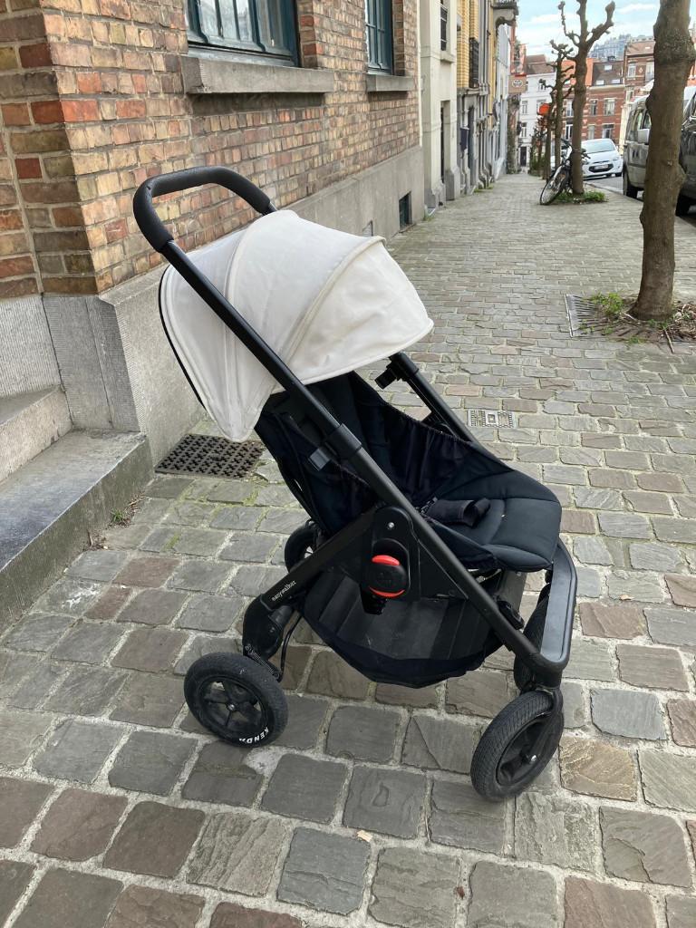Poussette Landau 3 en 1, Kinderen en Baby's, Kinderwagens en Combinaties, Gebruikt, Combiwagen, Overige merken, Luchtbanden, Met reiswieg