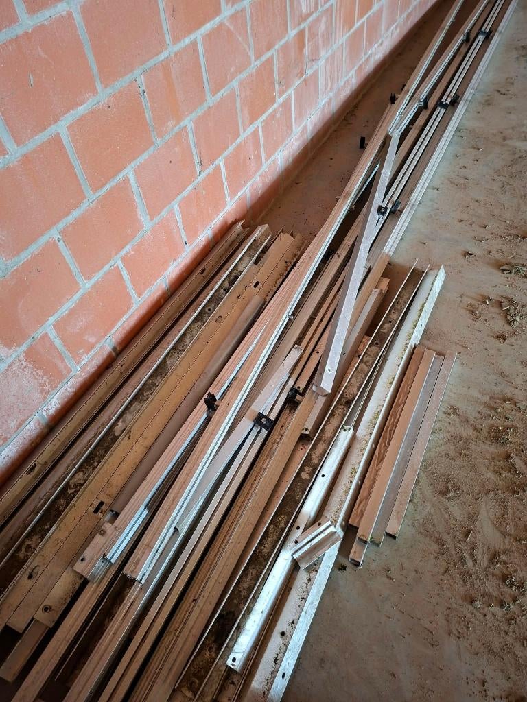 onderstel zonnepanelen - alu profiel, Doe-het-zelf en Bouw, Ophalen, Gebruikt