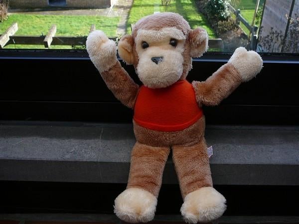 Mooie aap, Kinderen en Baby's, Speelgoed | Knuffels en Pluche, Ophalen of Verzenden, Gebruikt, Overige typen