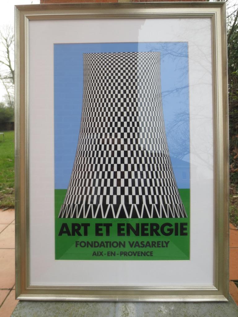 Vasarely "Koeltoren" expo Art & Energie, Ophalen of Verzenden