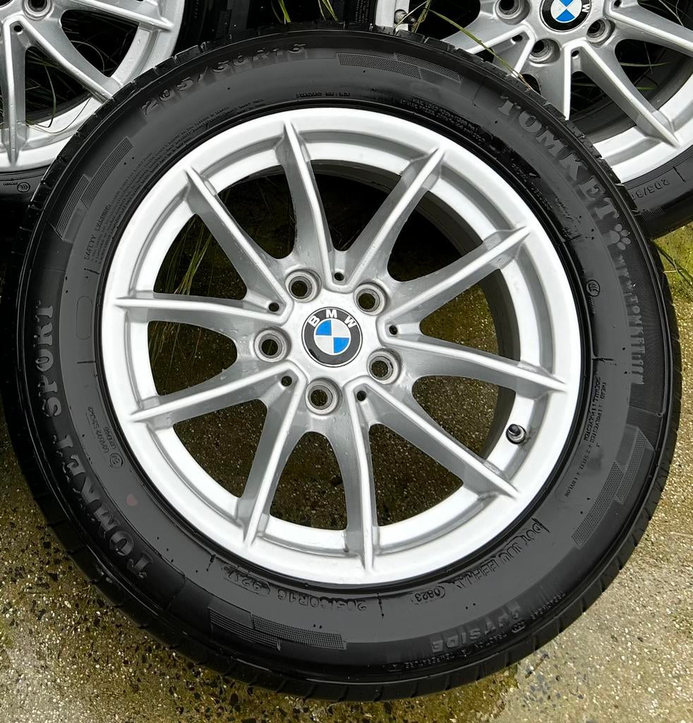 BMW 16” set velgen met banden, Auto-onderdelen, Banden en Velgen, Ophalen, 16 inch, Banden en Velgen, 205 mm