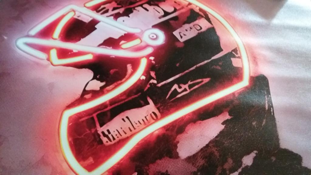 poster Mickael Shumacher casque néon, Enlèvement ou Envoi, Neuf, Autres types