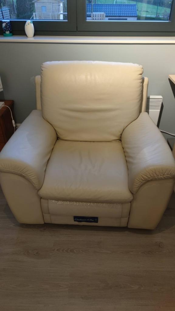 Divan relax beige, Maison & Meubles, Canapés | Salons, Enlèvement, Neuf, Une personne, Cuir
