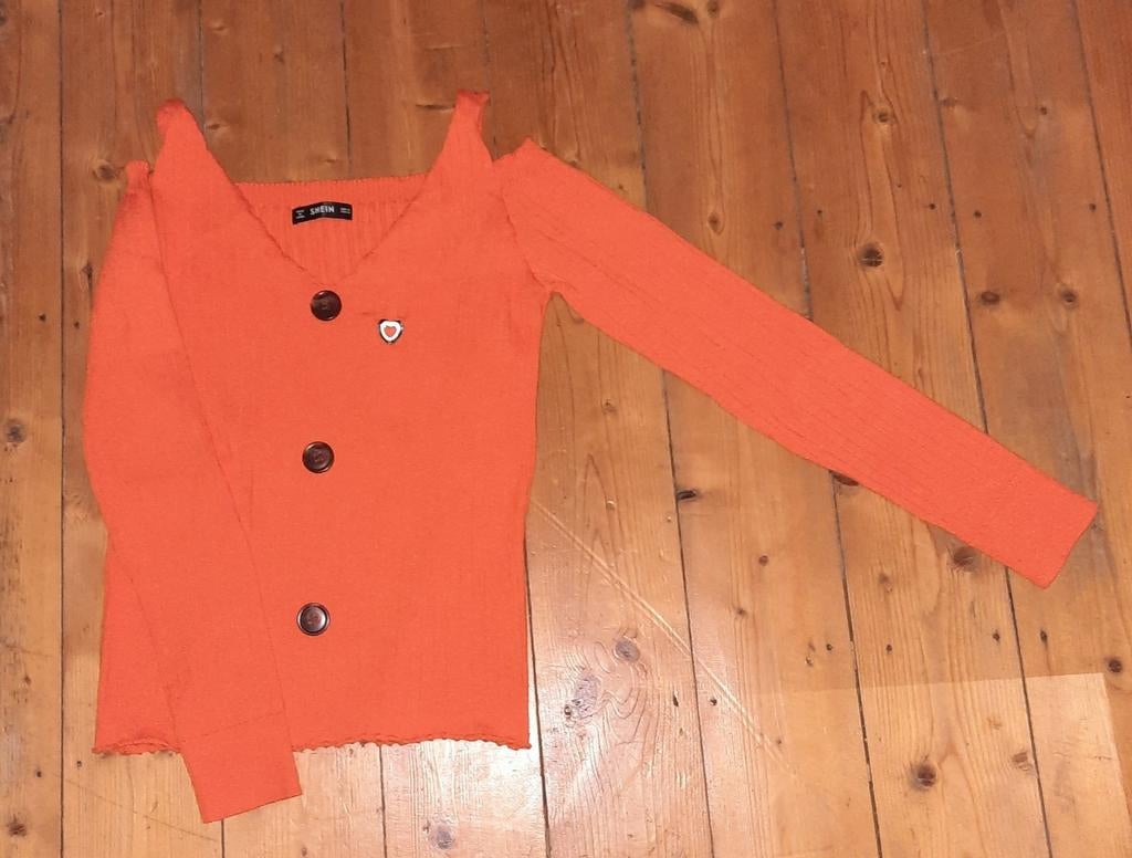 Shein trui/longsleeve "M", Kleding | Dames, Truien en Vesten, Maat 38/40 (M), Oranje, Ophalen of Verzenden, Zo goed als nieuw