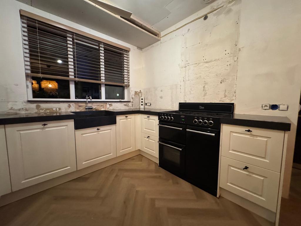 Cuisine d'angle équipement haut de gamme démonté, Maison & Meubles, Enlèvement ou Envoi, Crème, Granit ou Pierre, Cuisine d'angle