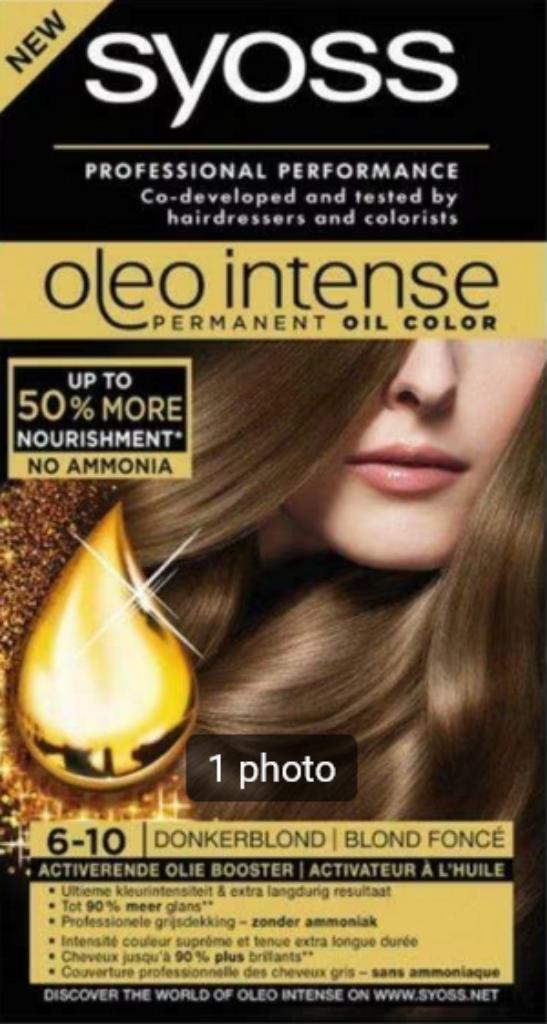 Syoss Oleo intense 6-10 Blond foncé NEUF !, Enlèvement ou Envoi, Neuf, Soin des cheveux ou Soin réparateur des cheveux