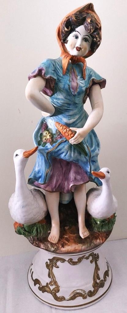 Capodimonte - Groot beeld - 65cm, Antiquités & Art, Curiosités & Brocante, Enlèvement ou Envoi