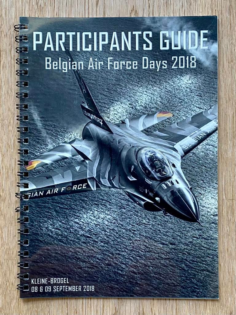 Brochure Belgian Air Force Days 2018 - Kleine Brogel, Collections, Enlèvement ou Envoi, Comme neuf, Livre ou Revue